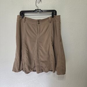 Athleta Tan Knee Length Skirt Size 12